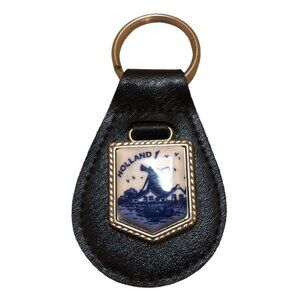 VTG Leather Holland Key Ring